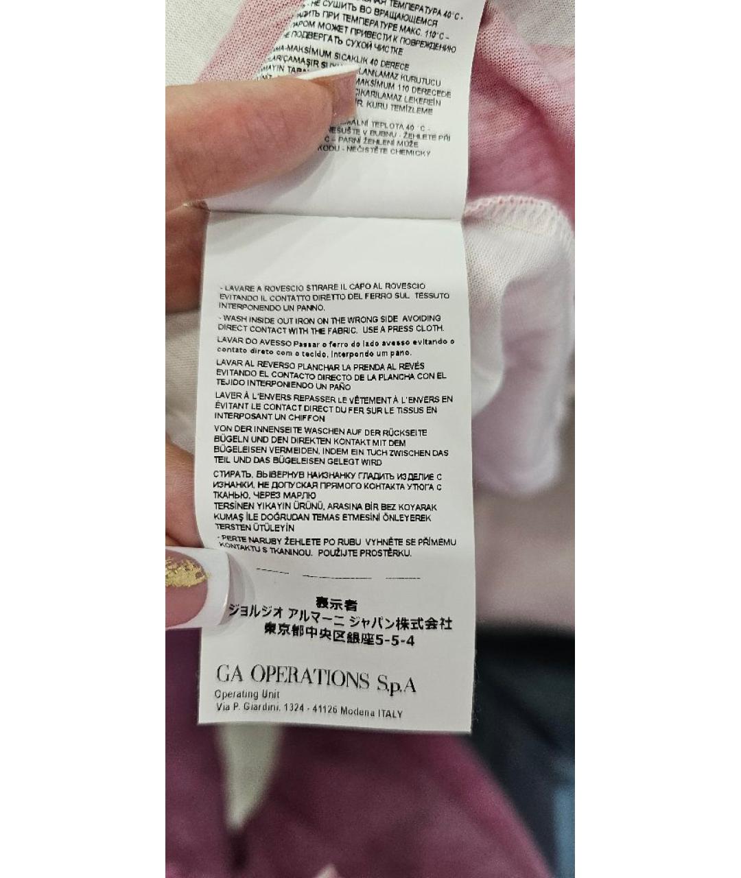 EMPORIO ARMANI Мульти хлопковая футболка, фото 7