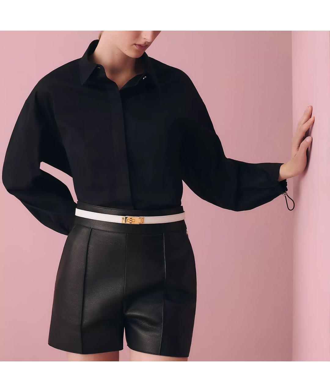 HERMES Белый кожаный ремень, фото 7