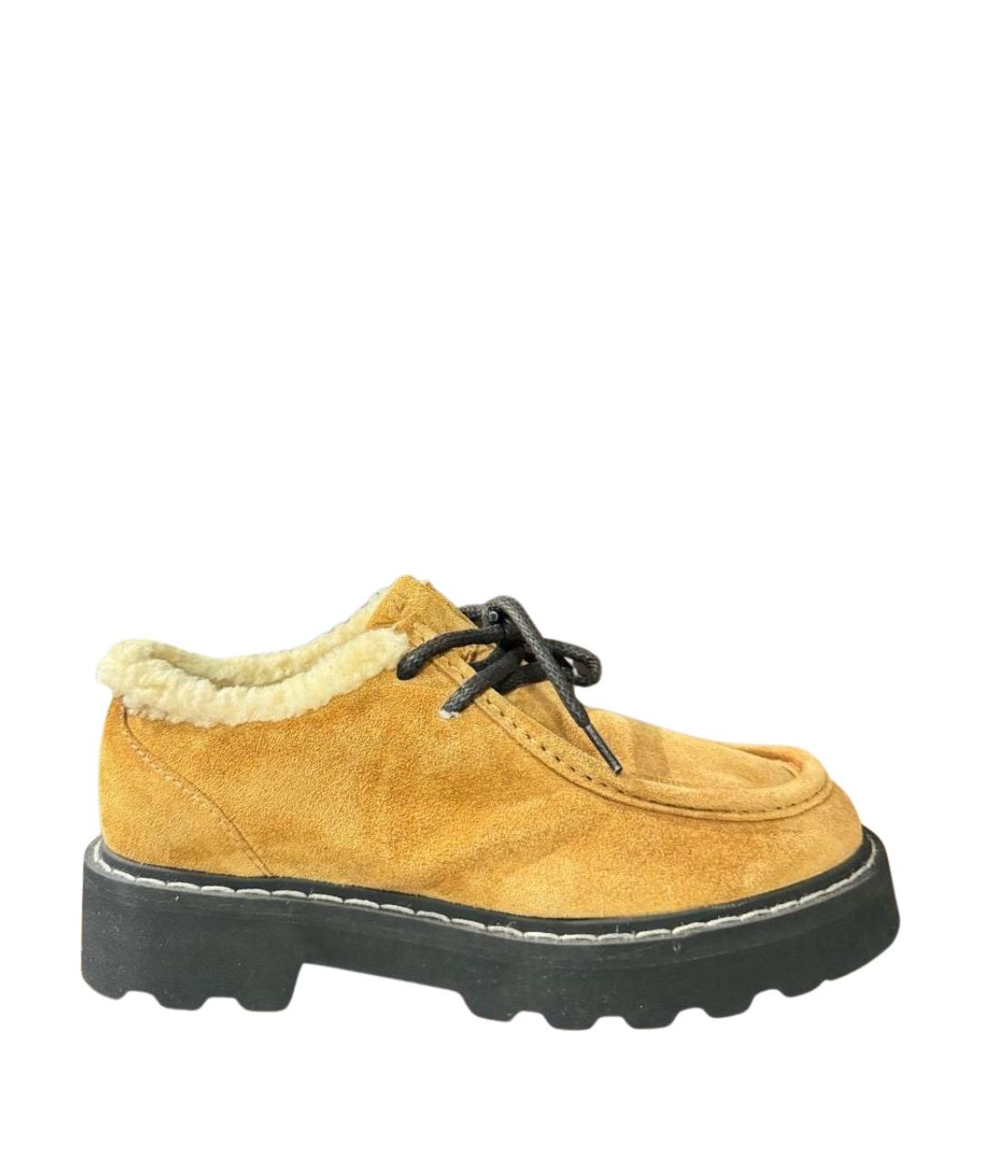 NO. 21 Бежевые замшевые ботинки, фото 1