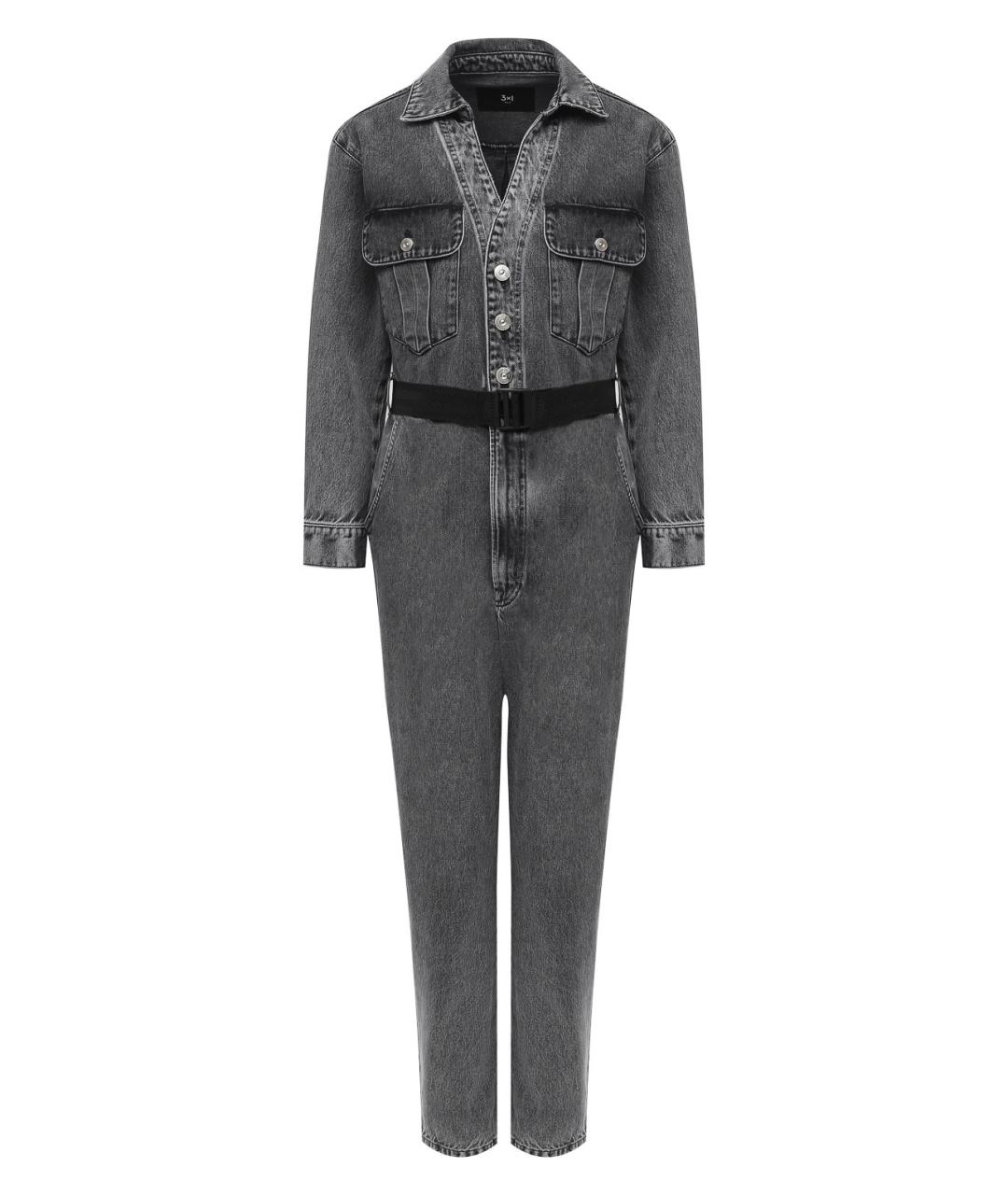 3X1 Серый хлопковый комбинезон, фото 1