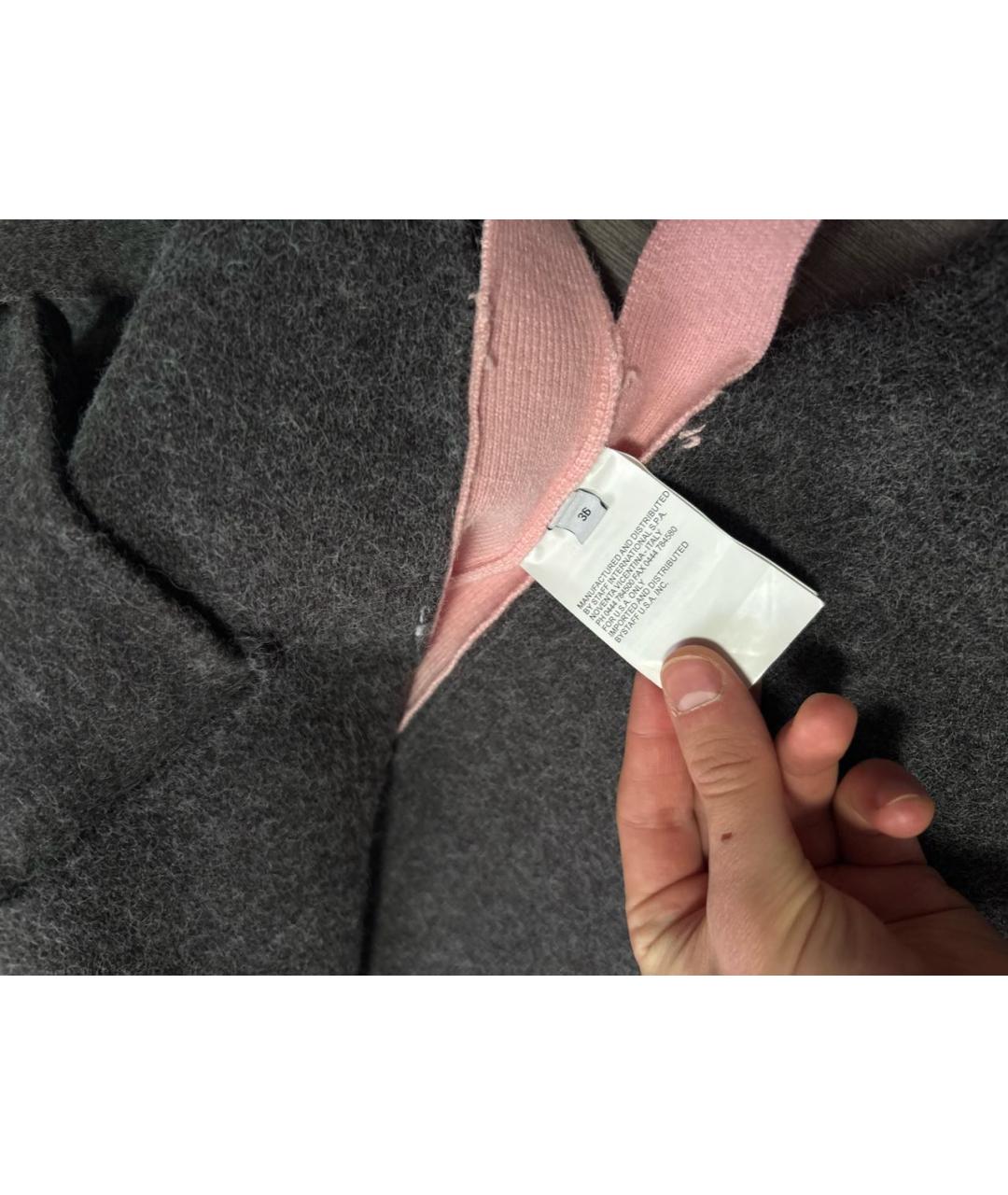 DSQUARED2 Серый шерстяной кардиган, фото 4