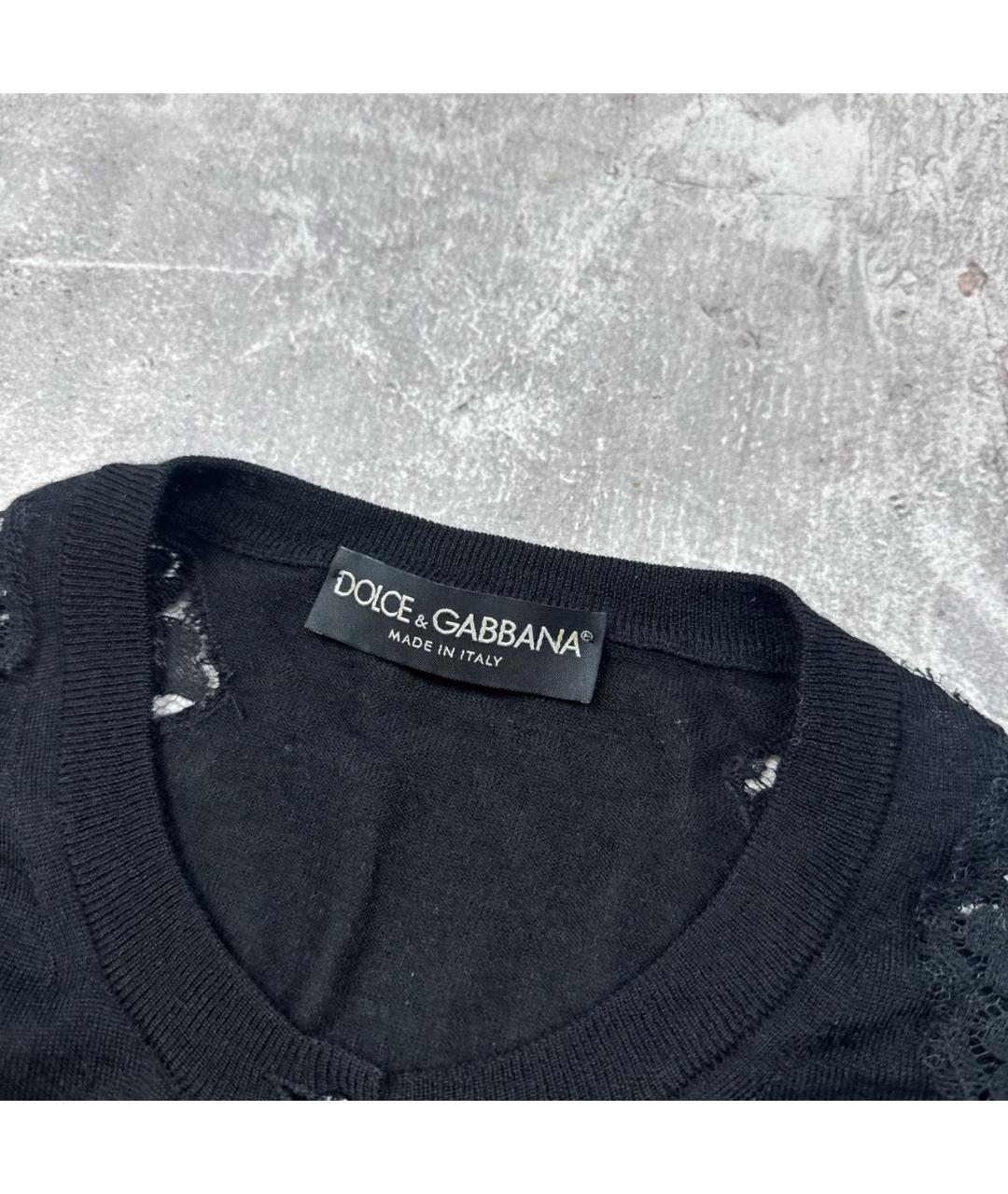 DOLCE&GABBANA Черный кардиган, фото 3