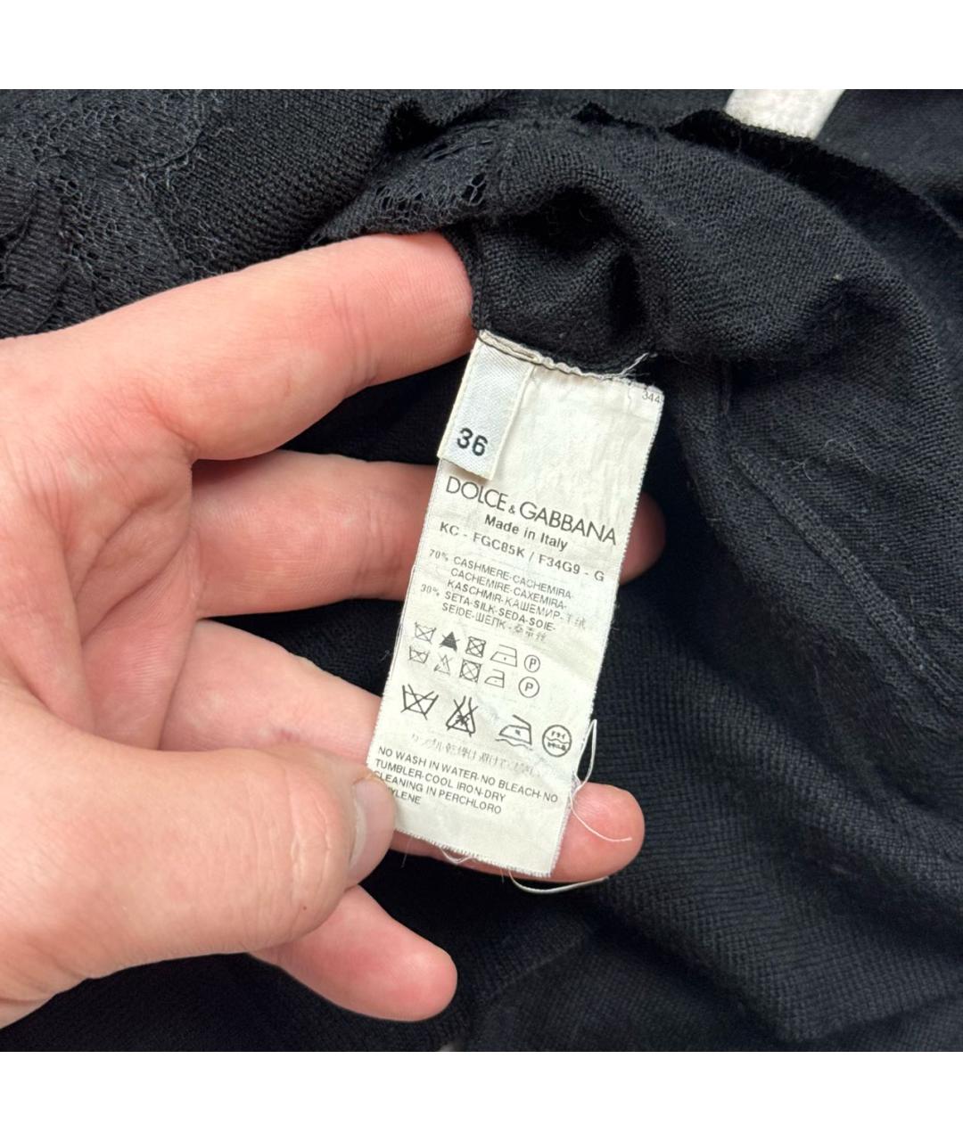 DOLCE&GABBANA Черный кардиган, фото 6