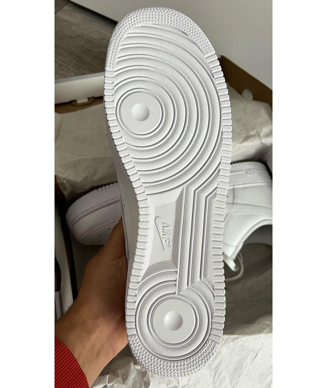 NIKE Белые кожаные низкие кроссовки / кеды, фото 8