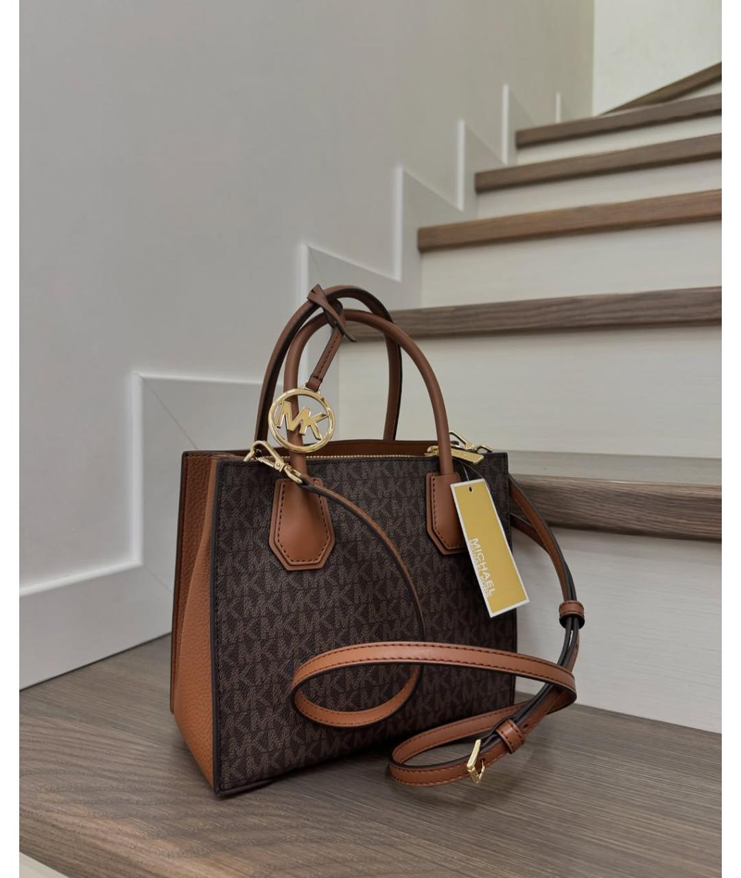 MICHAEL KORS Коричневая сумка с короткими ручками, фото 6