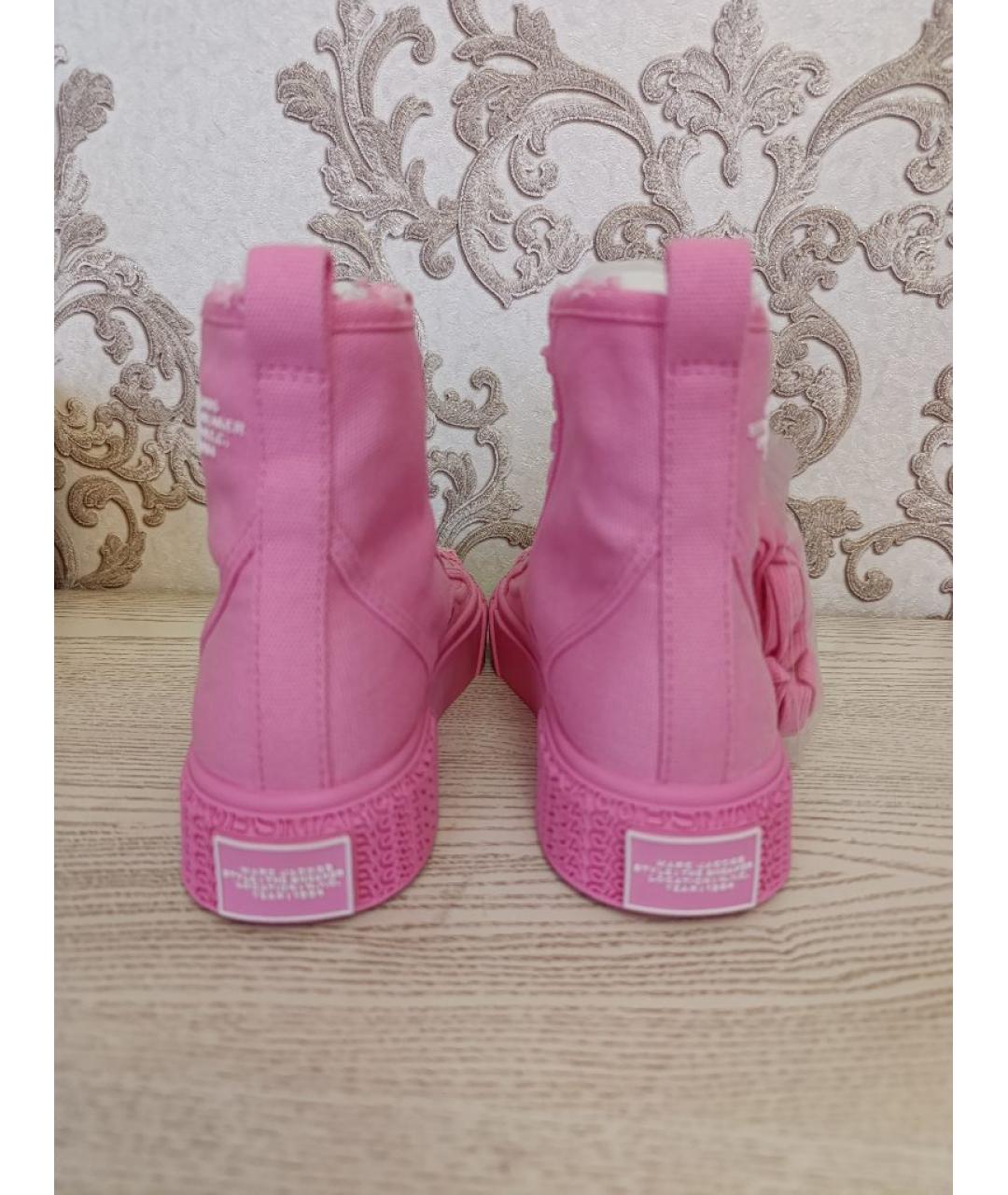 MARC JACOBS Розовые текстильные кеды, фото 3