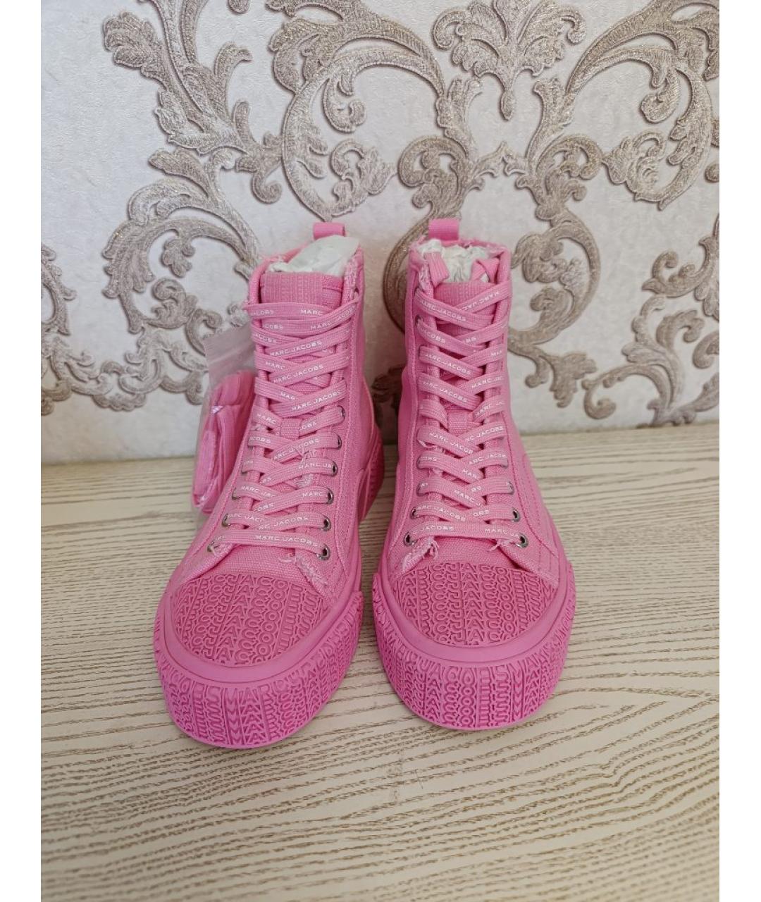 MARC JACOBS Розовые текстильные кеды, фото 2