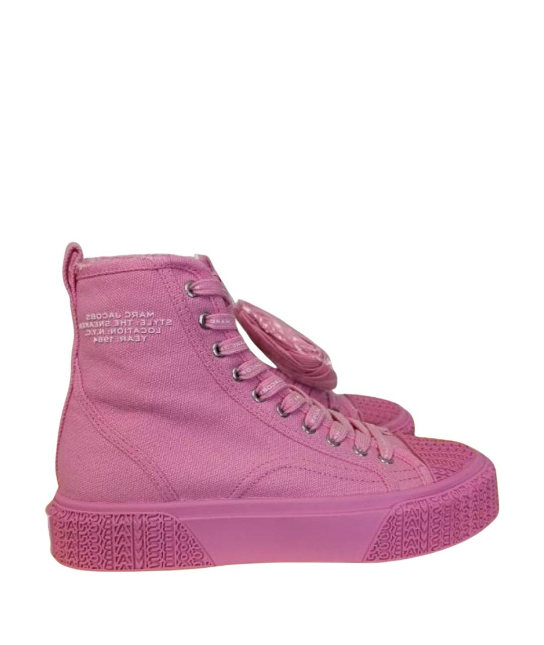 MARC JACOBS Розовые текстильные кеды, фото 1