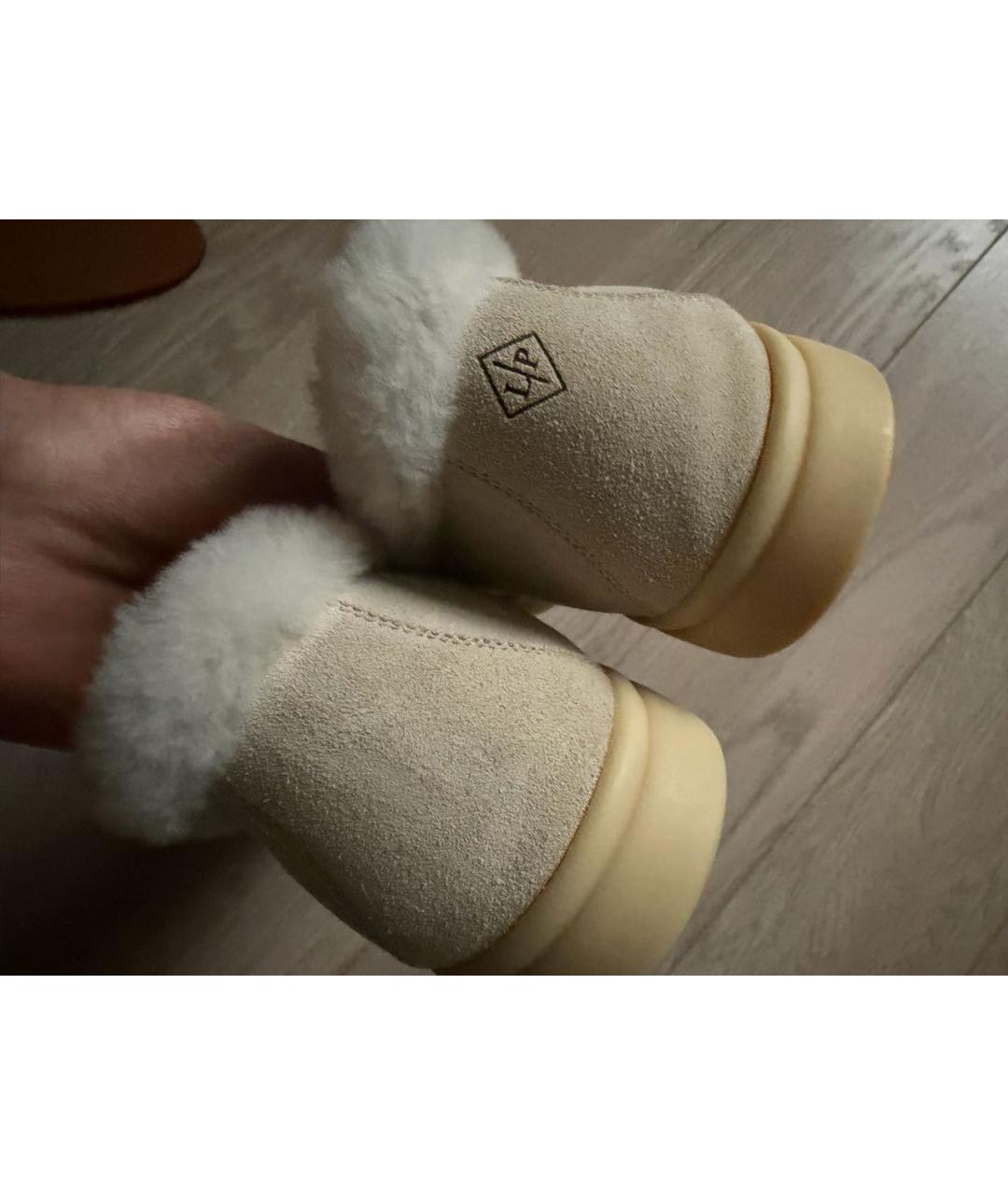 LORO PIANA Серые замшевые лоферы, фото 5