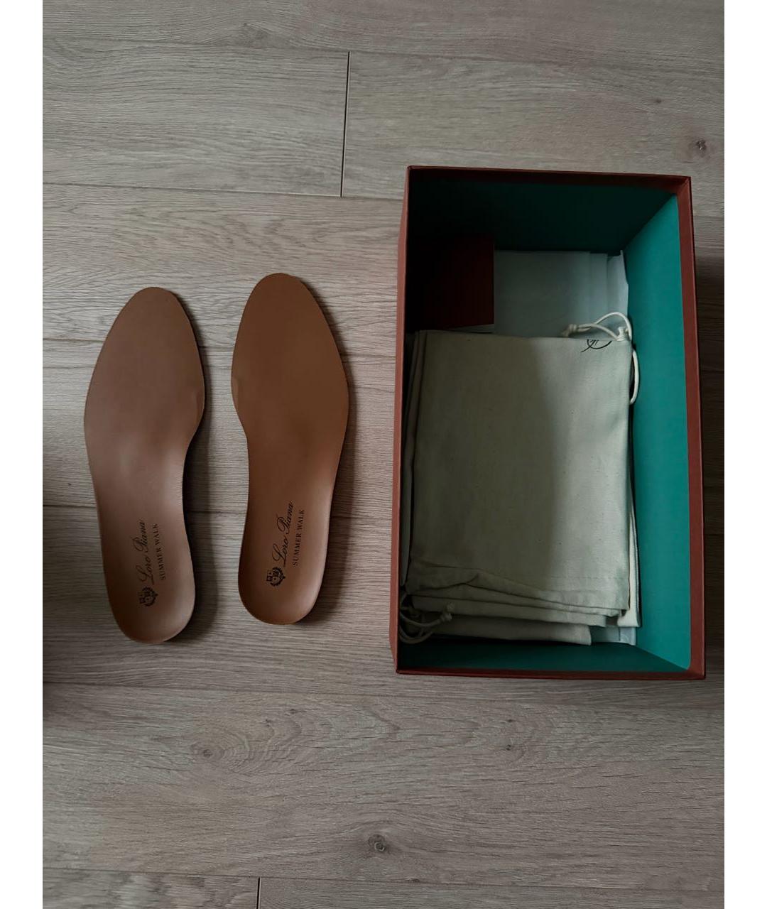 LORO PIANA Серые замшевые лоферы, фото 6