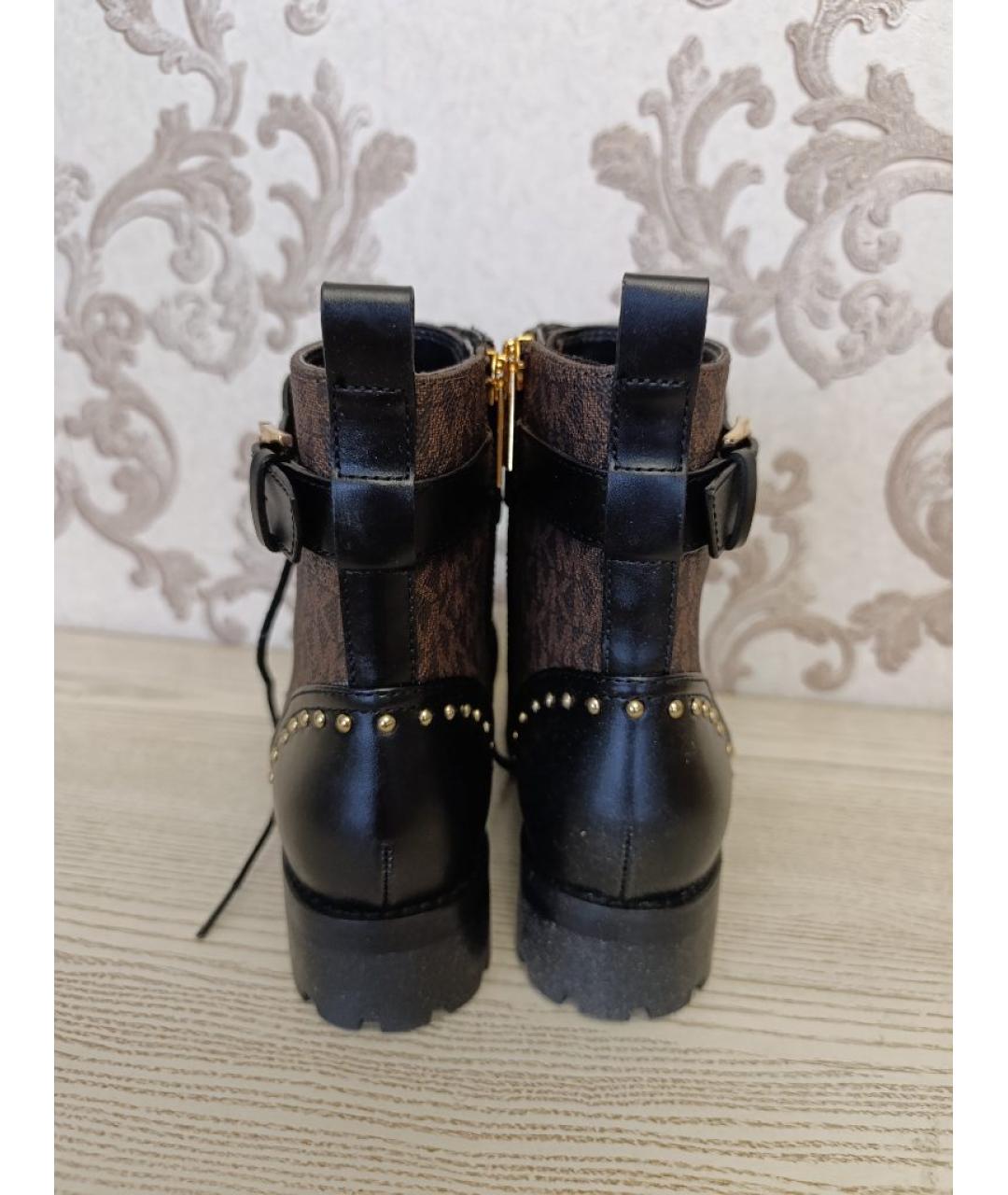 MICHAEL KORS Коричневые ботинки из искусственной кожи, фото 3