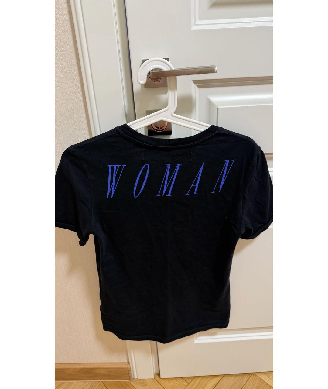 OFF-WHITE Черная хлопковая футболка, фото 2