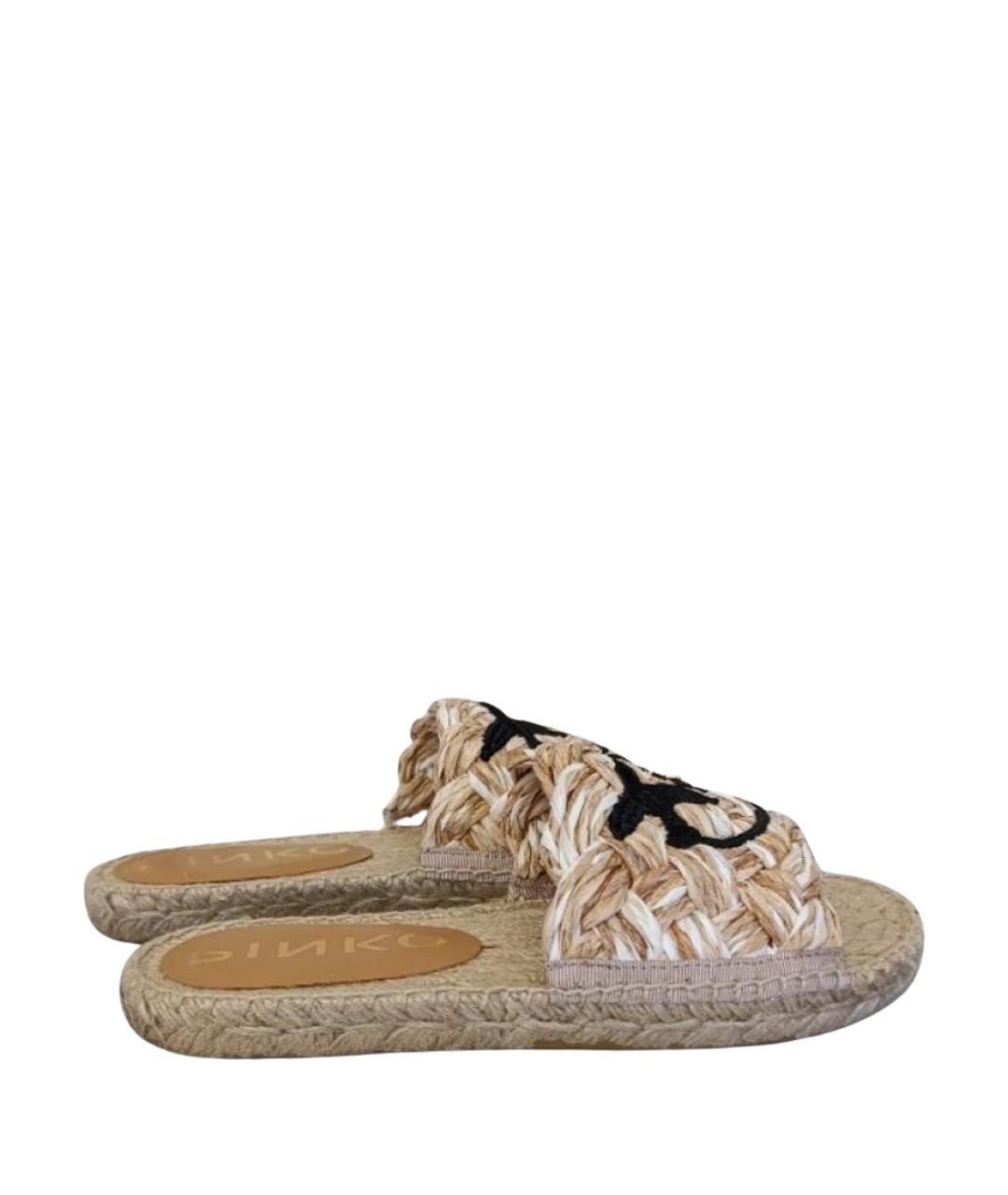 PINKO Бежевые шлепанцы, фото 1