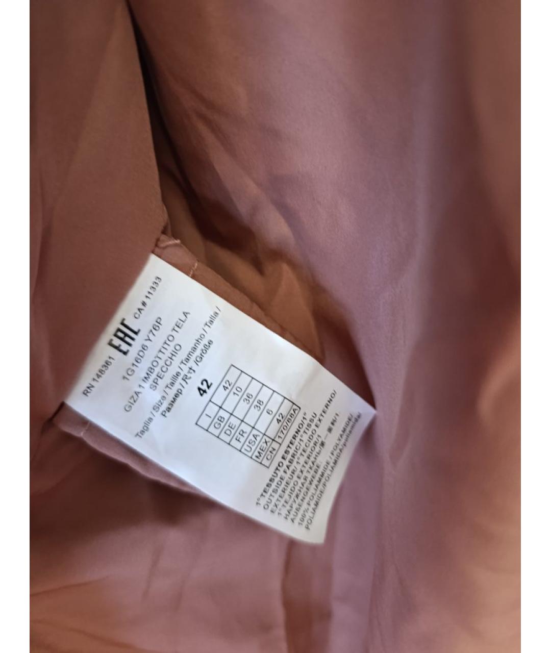 PINKO Розовая полиэстеровая куртка, фото 4