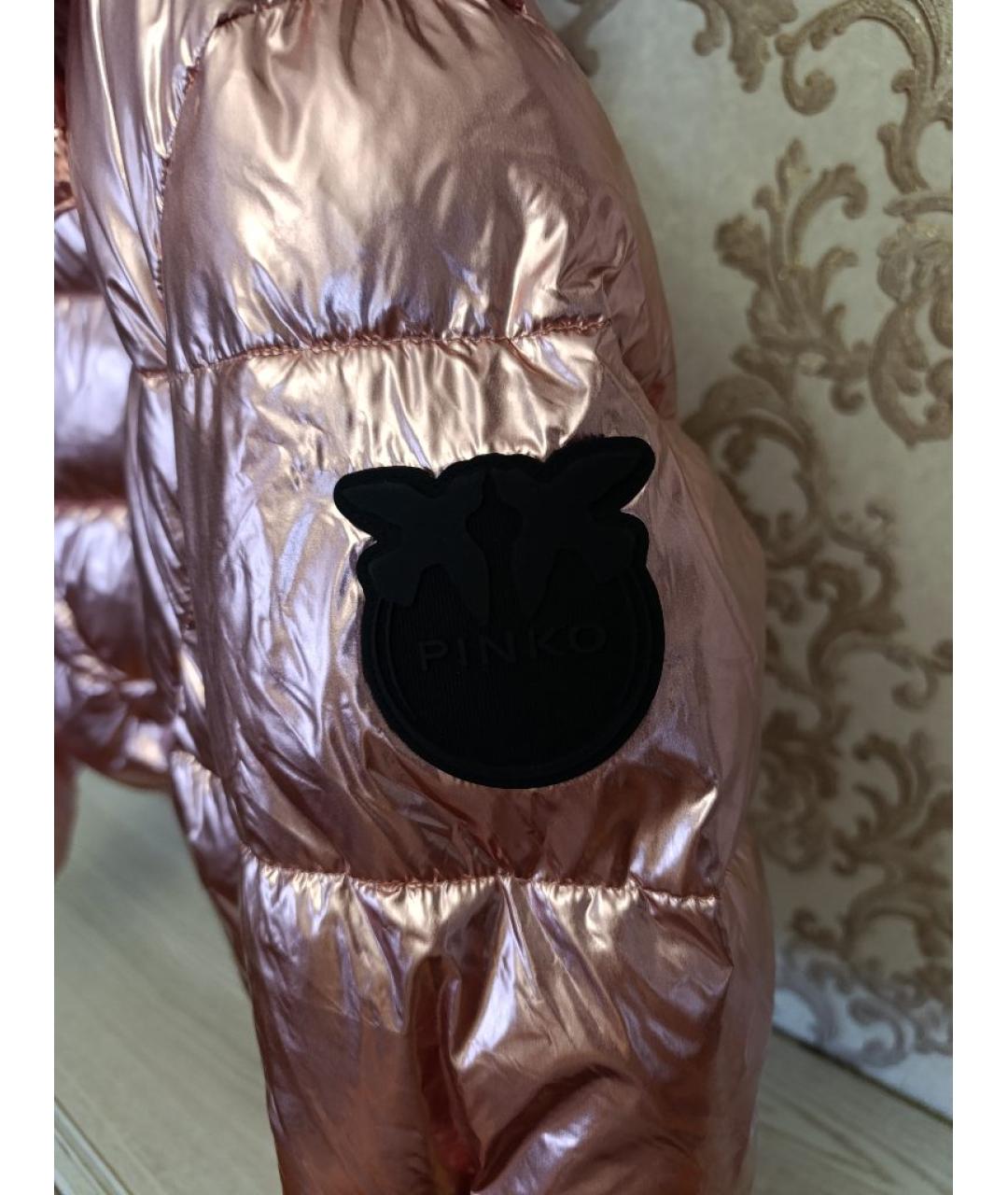 PINKO Розовая полиэстеровая куртка, фото 3
