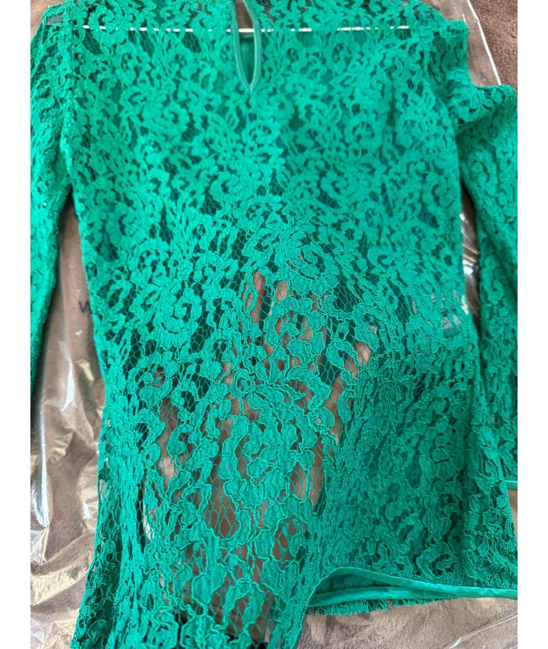 CAROLINA HERRERA Зеленая вискозная блузы, фото 4