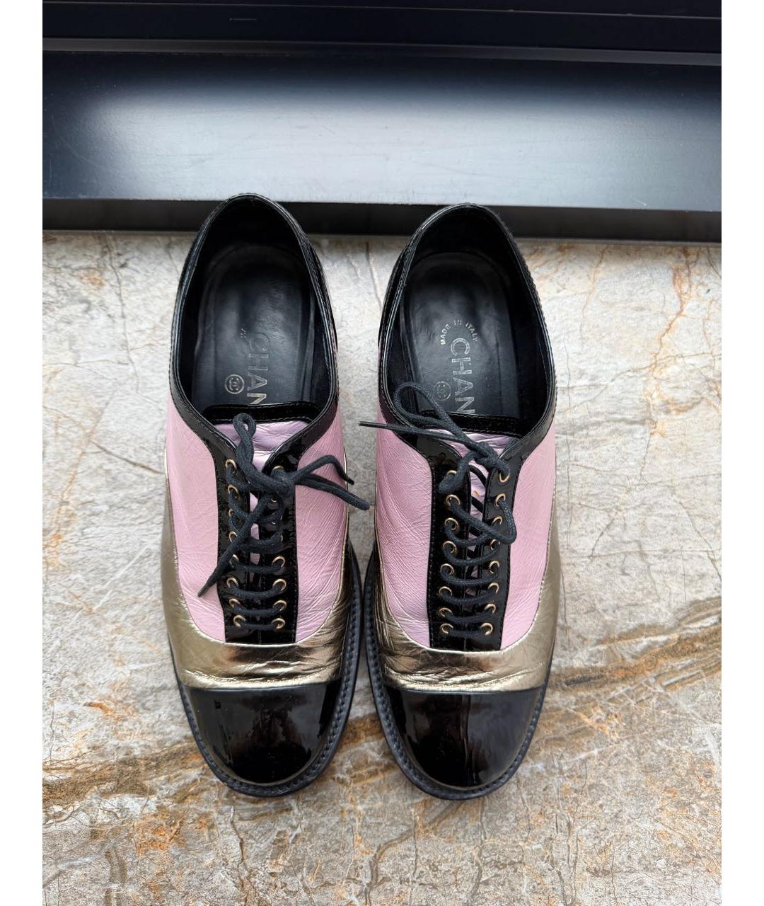 CHANEL Черные кожаные ботинки, фото 3