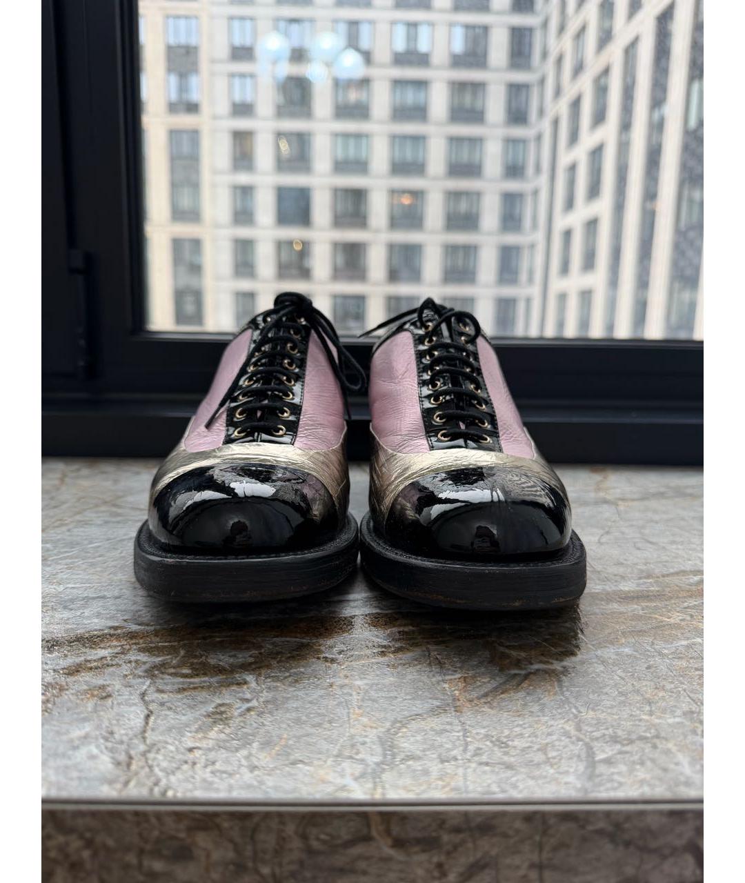 CHANEL Черные кожаные ботинки, фото 2