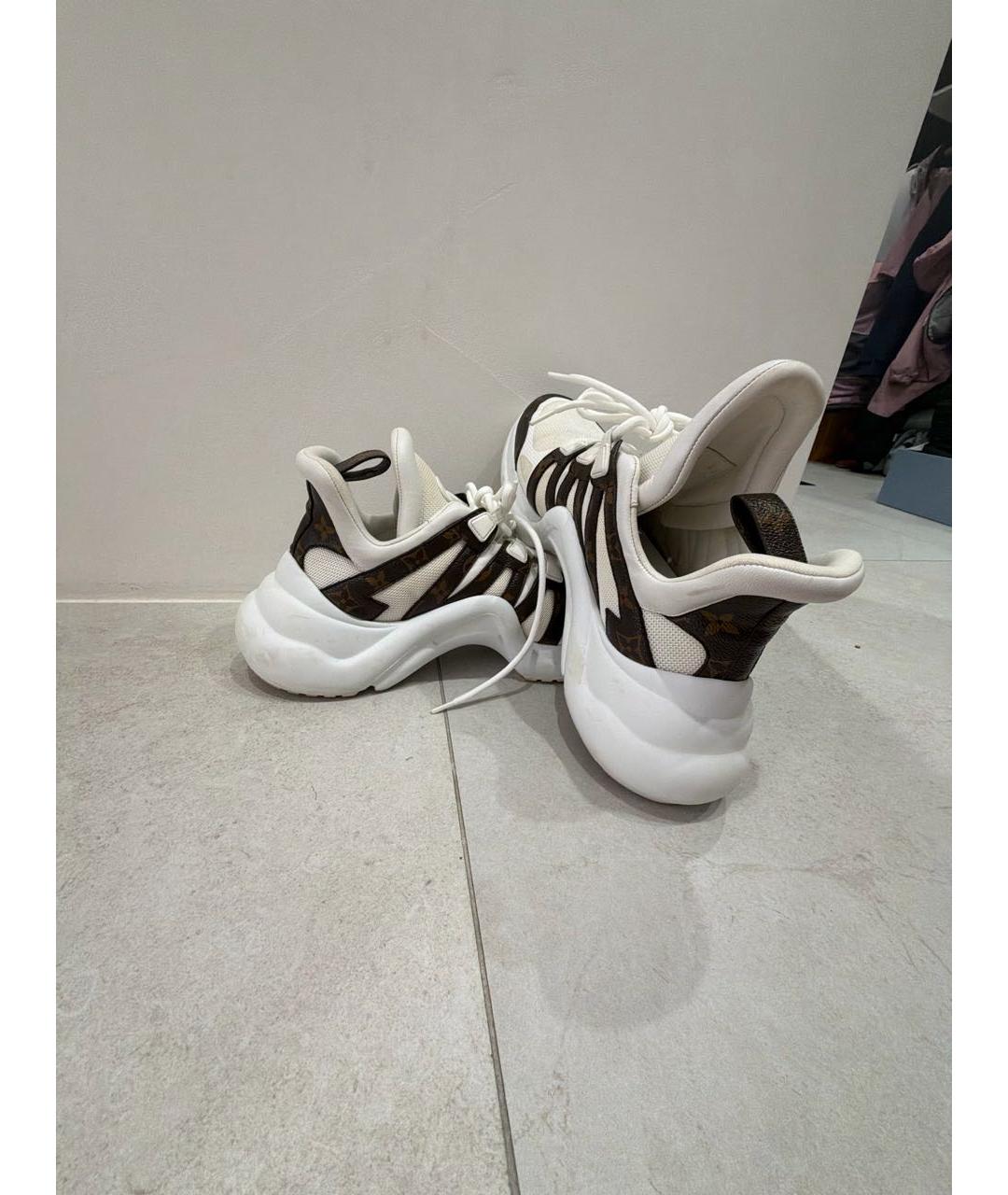 LOUIS VUITTON Белые текстильные кроссовки, фото 5