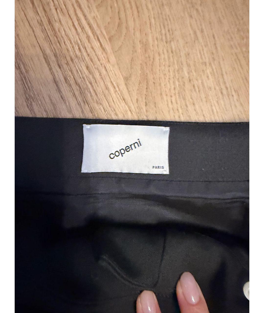 COPERNI Черная вискозная юбка мини, фото 3