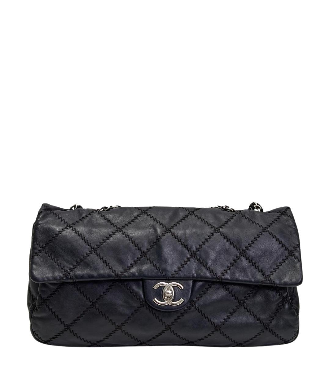 CHANEL Черная кожаная сумка через плечо, фото 1