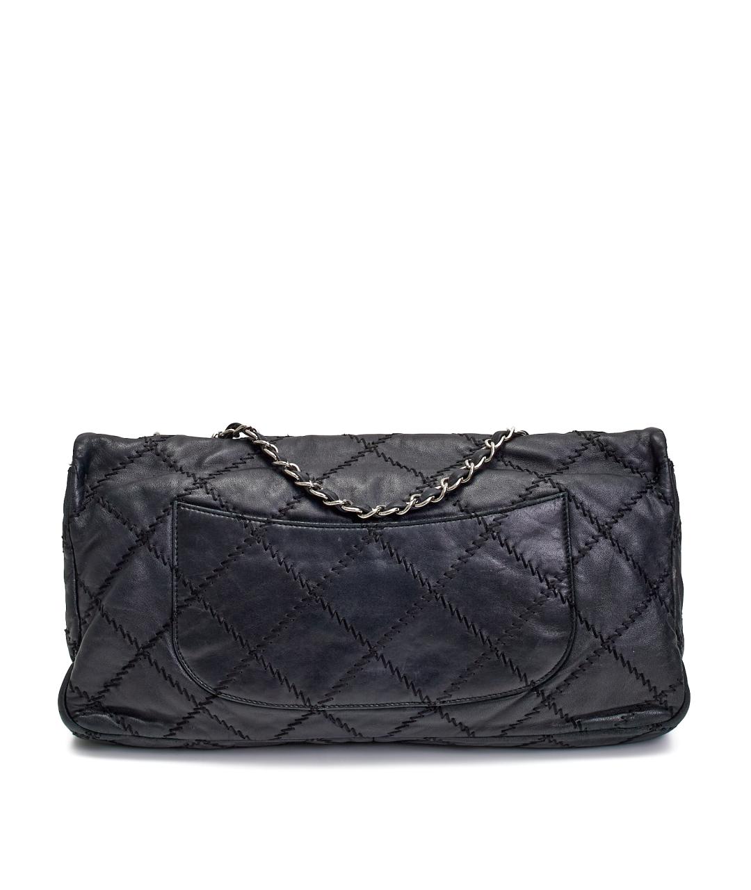 CHANEL Черная кожаная сумка через плечо, фото 3