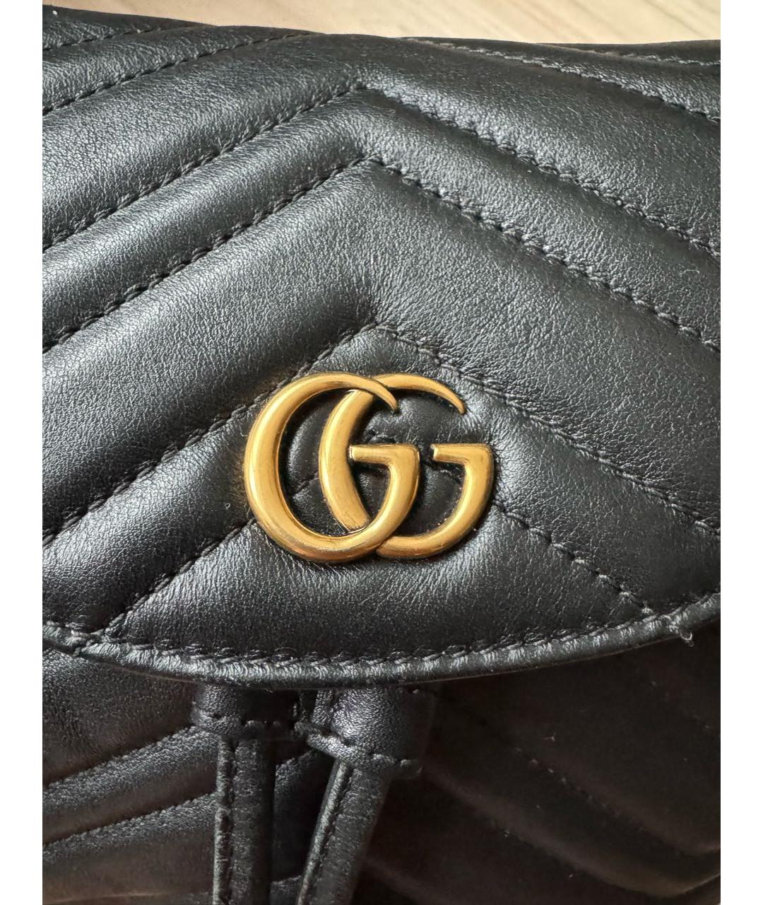 GUCCI Черный кожаный рюкзак, фото 8