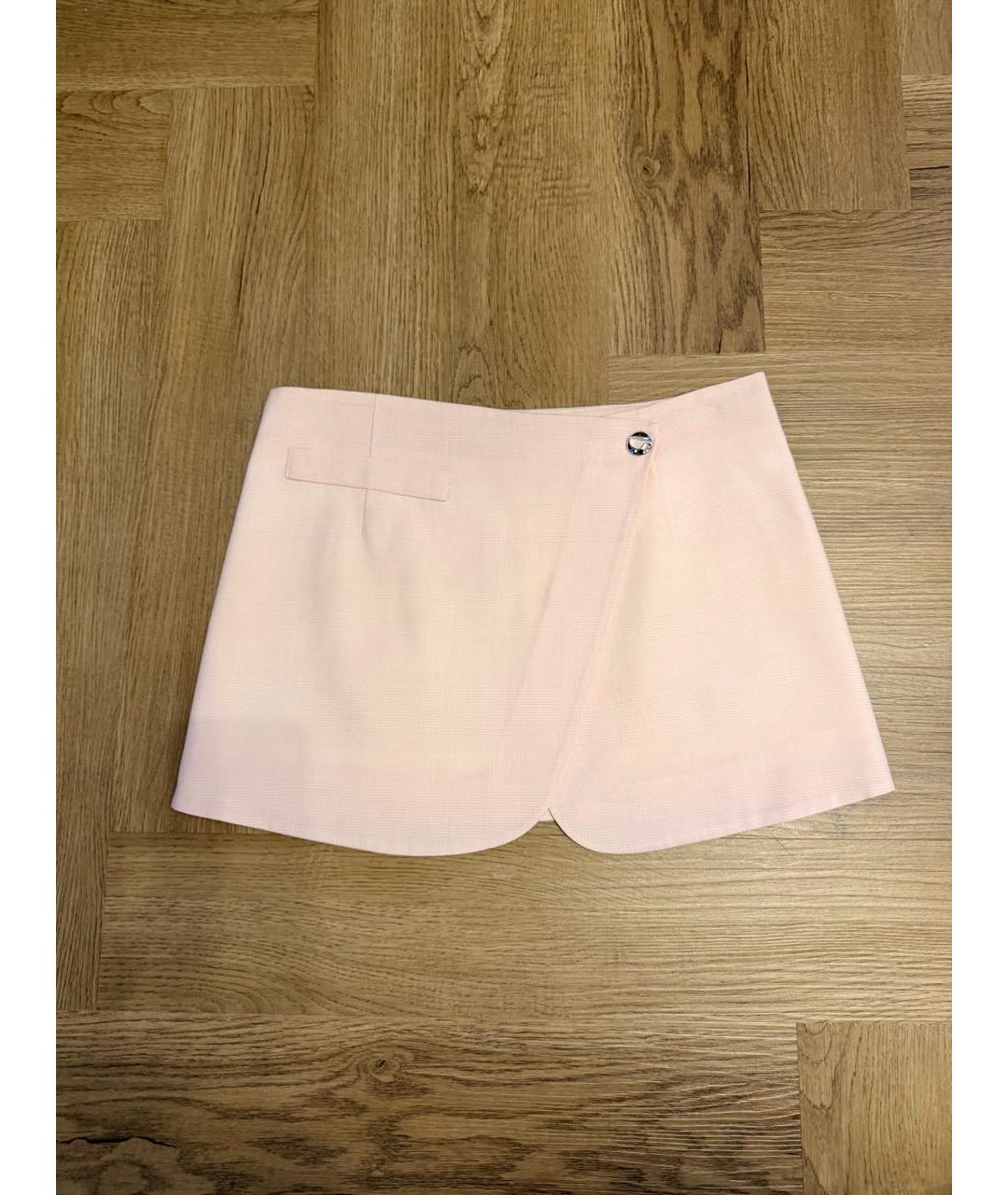 COPERNI Розовая шерстяная юбка мини, фото 7