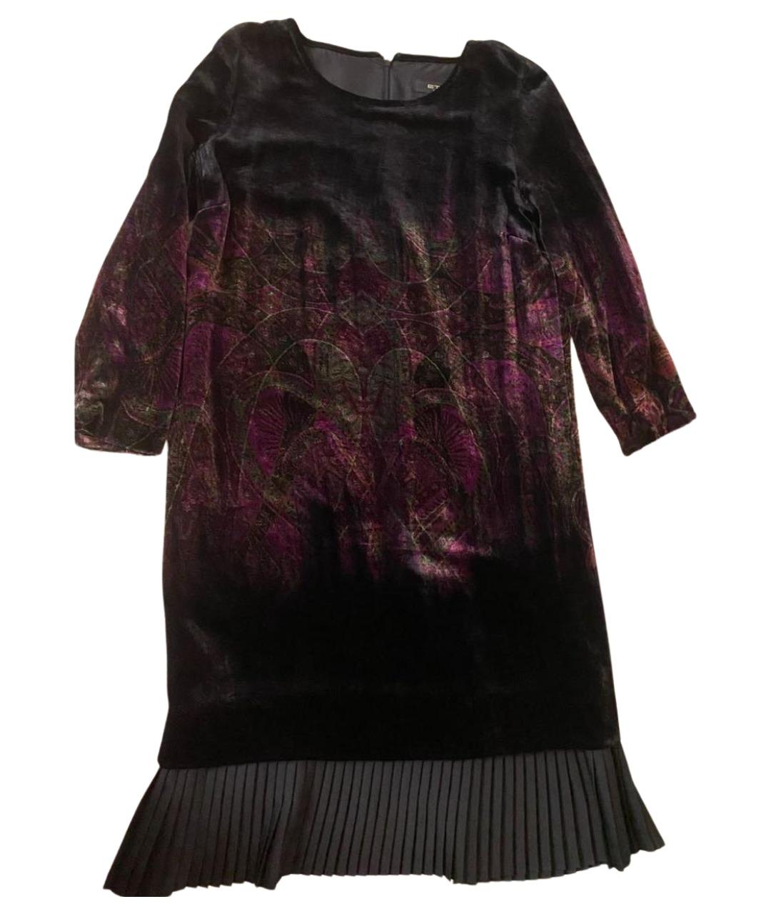 ETRO Черное бархатное коктейльное платье, фото 1