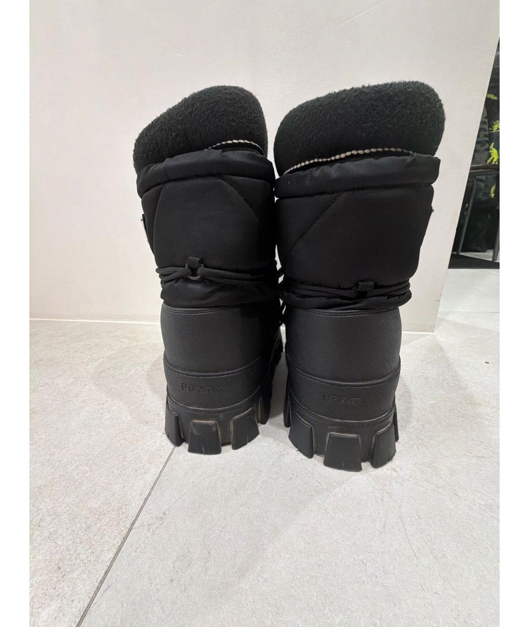 PRADA Черные неопреновые сапоги, фото 4