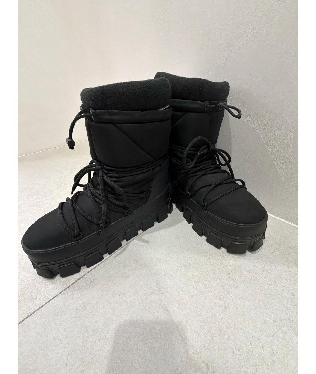 PRADA Черные неопреновые сапоги, фото 6