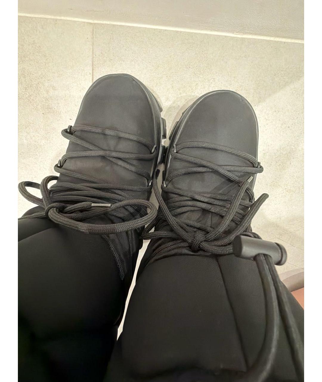 PRADA Черные неопреновые сапоги, фото 3