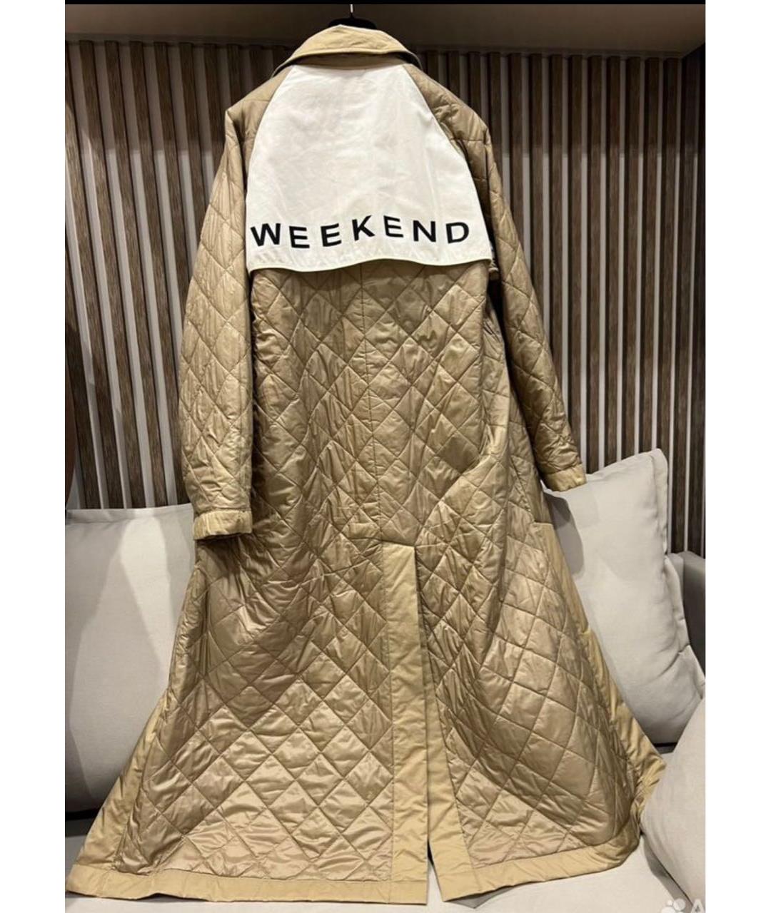 WEEKEND MAX MARA Бежевое пальто, фото 2