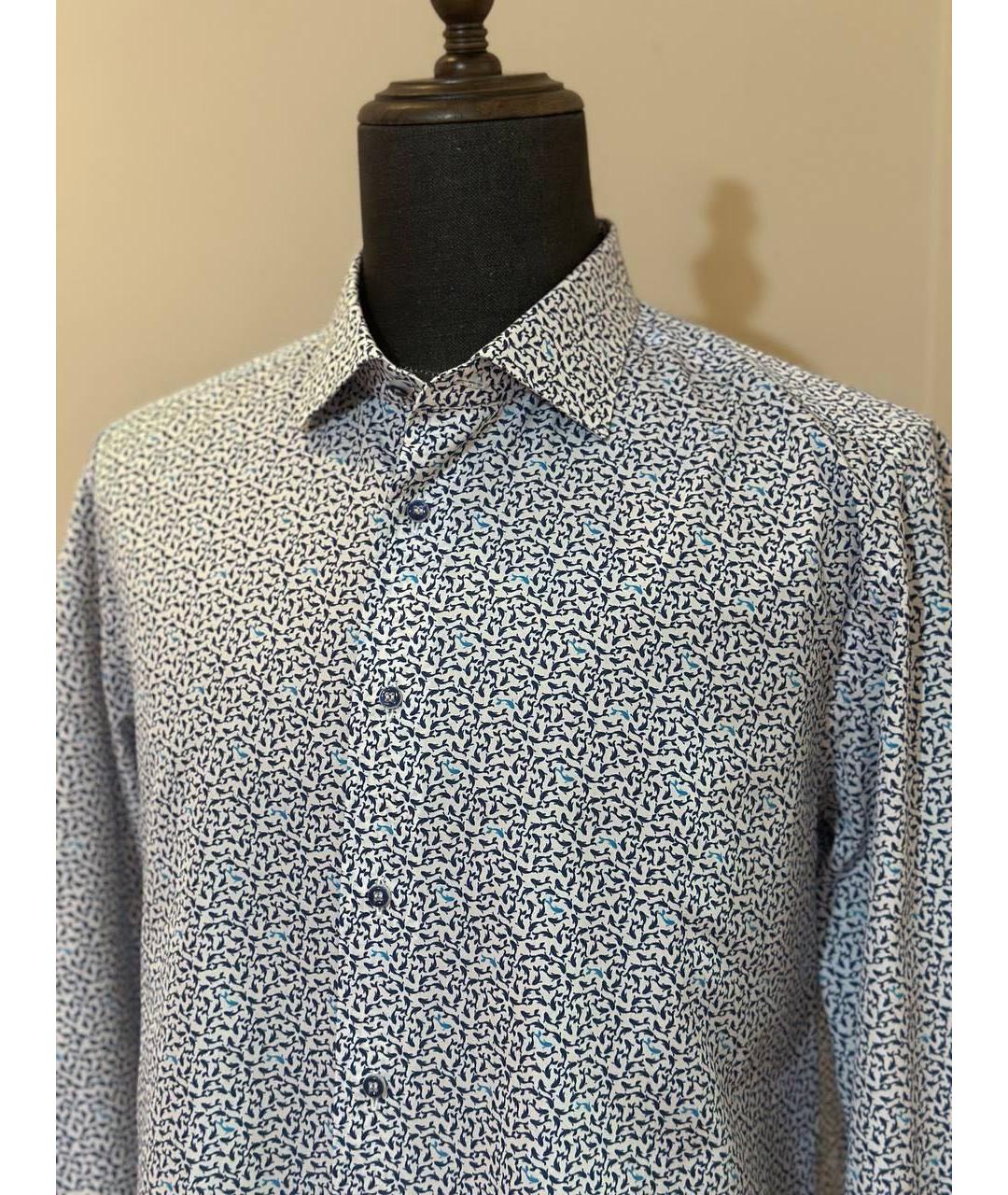 ZILLI Мульти хлопковая классическая рубашка, фото 4