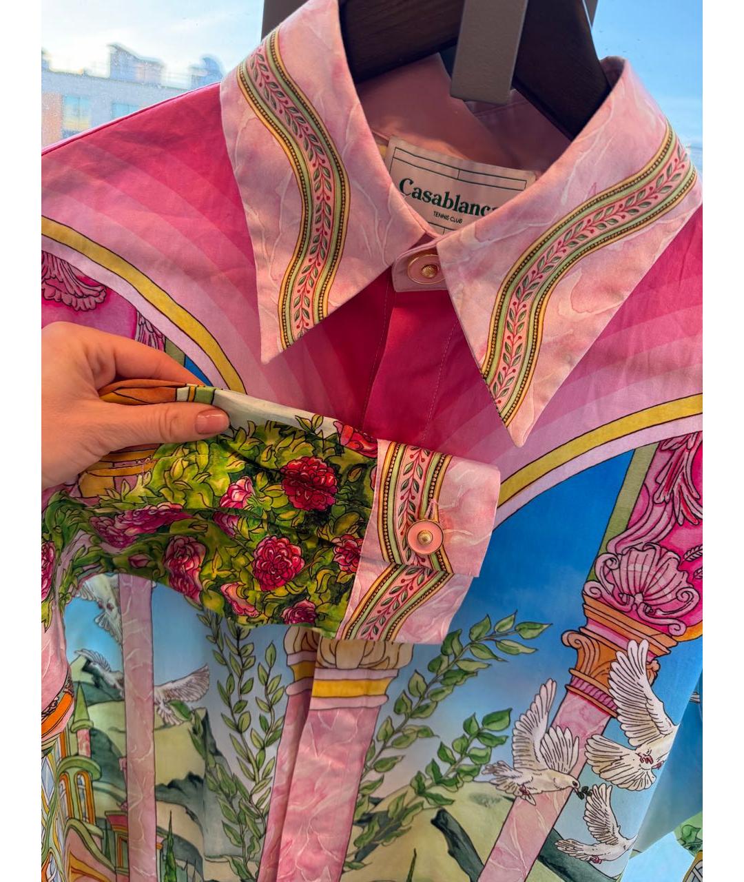 CASABLANCA Коралловая хлопковая рубашка, фото 3