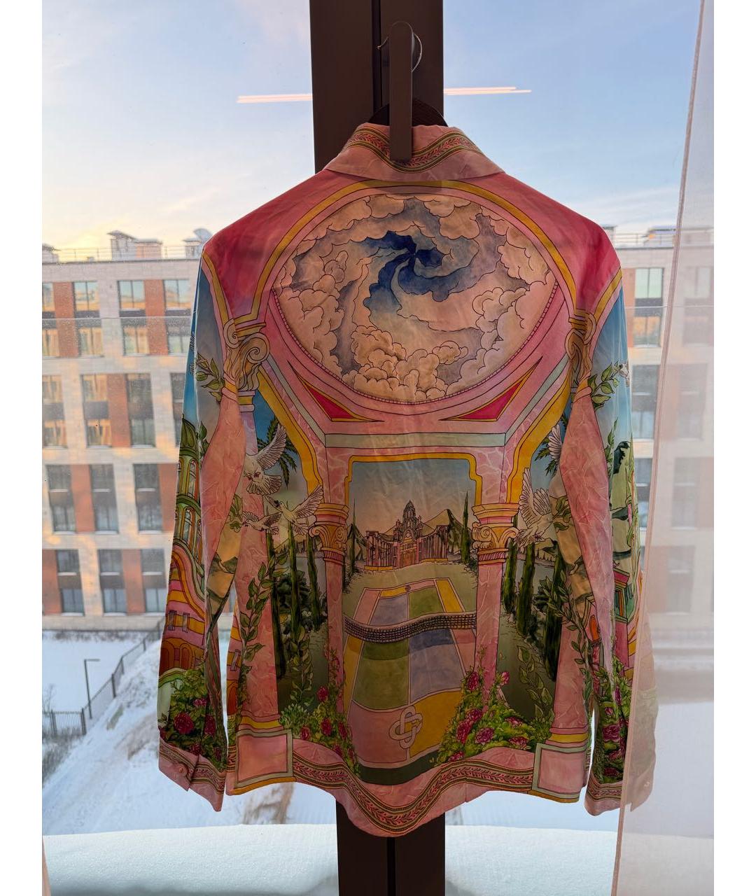 CASABLANCA Коралловая хлопковая рубашка, фото 4