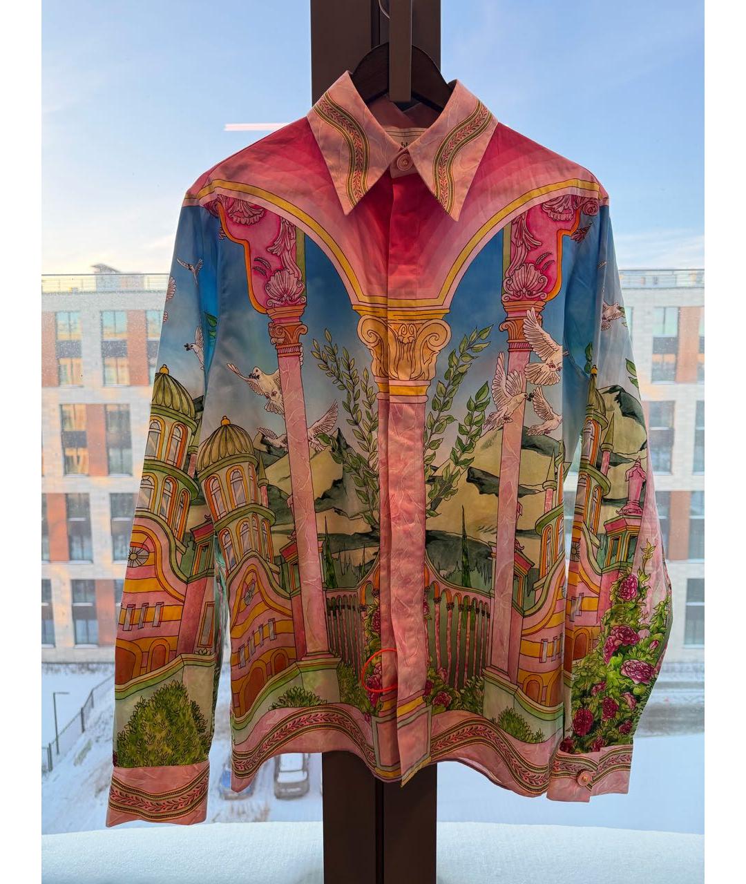 CASABLANCA Коралловая хлопковая рубашка, фото 2