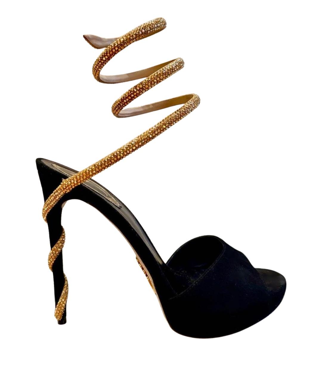 RENE CAOVILLA Черные замшевые туфли, фото 1