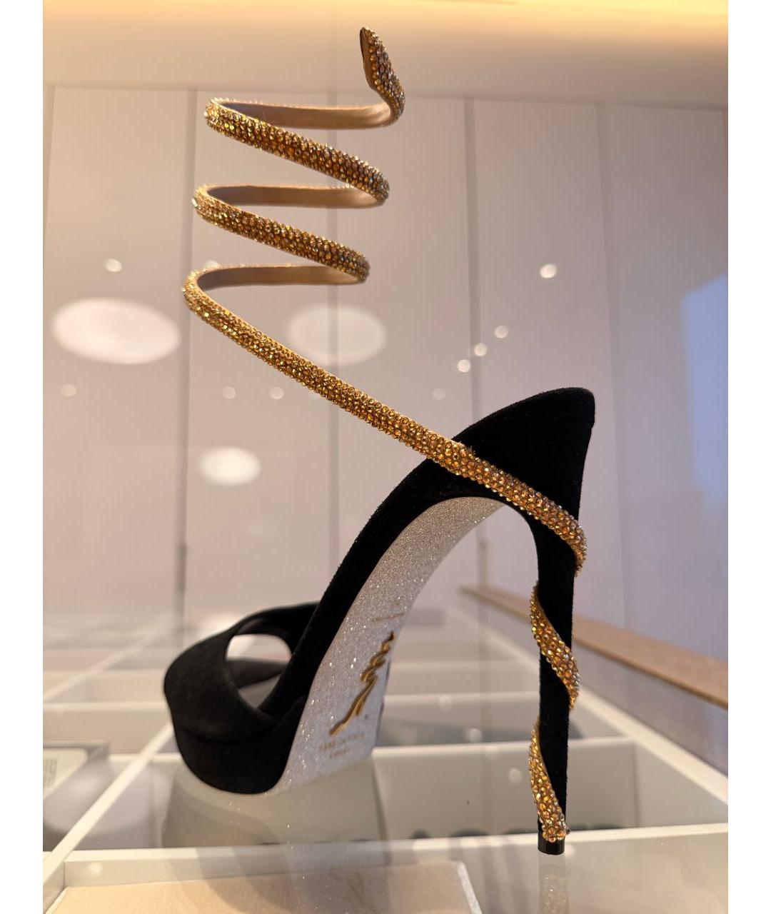 RENE CAOVILLA Черные замшевые туфли, фото 2