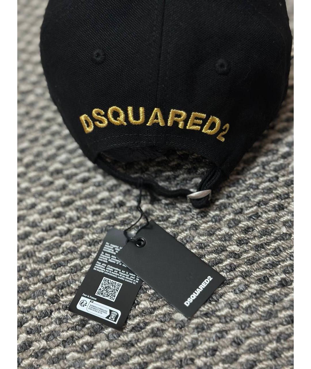 DSQUARED2 Черная хлопковая кепка/бейсболка, фото 8
