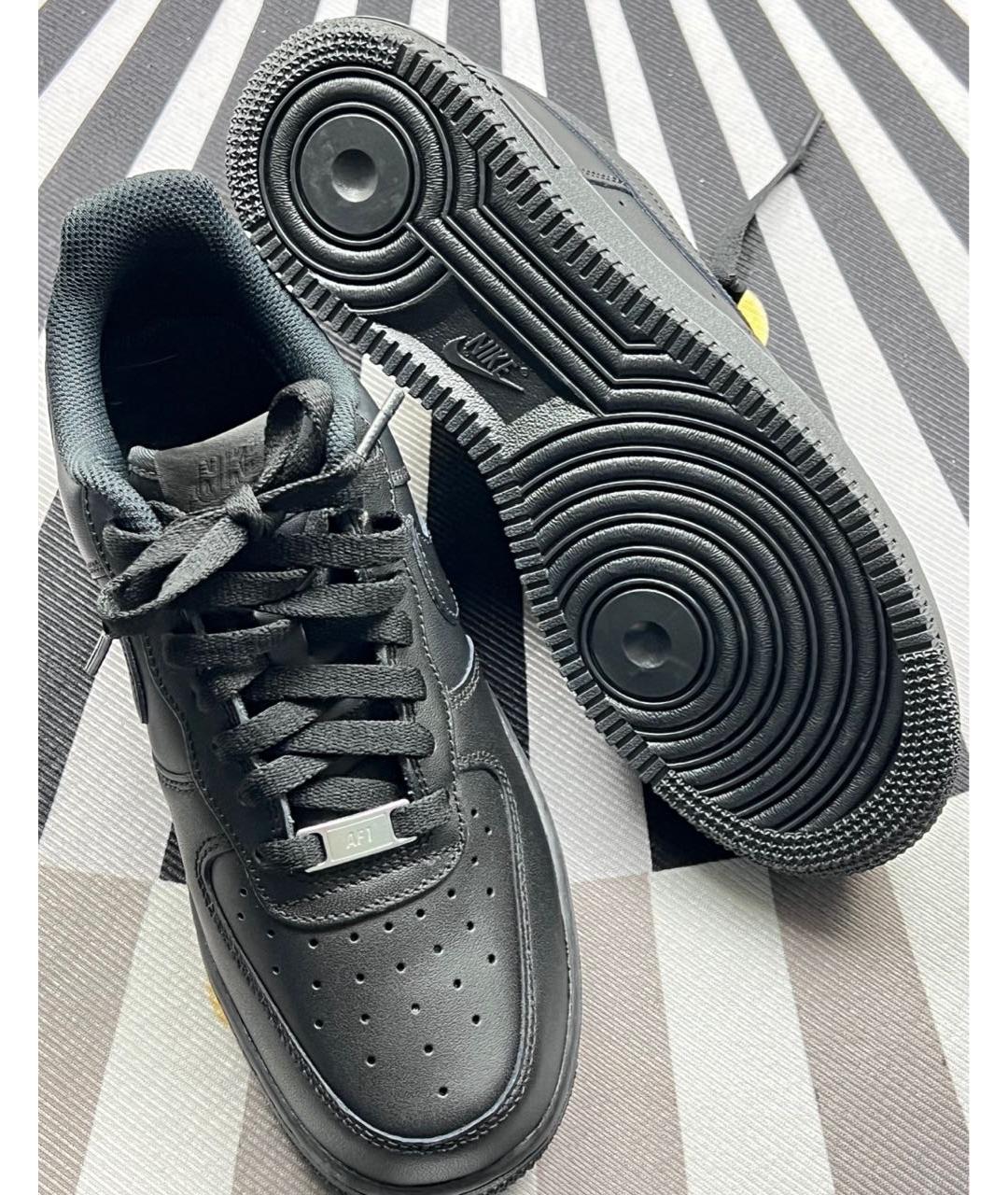 NIKE Черные кожаные кроссовки, фото 8