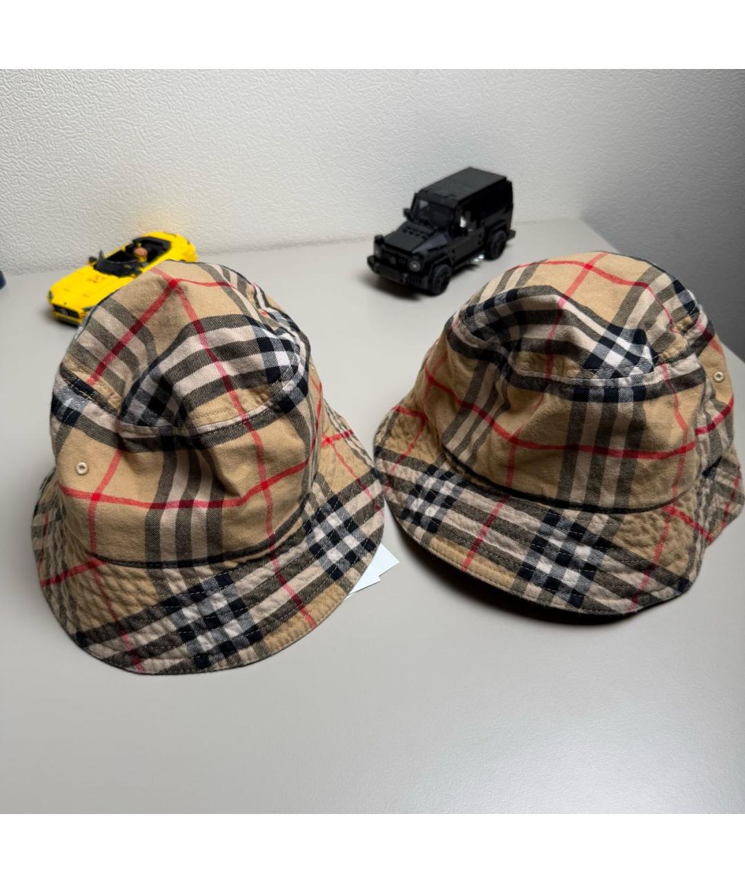 BURBERRY Бежевая хлопковая кепка/бейсболка, фото 4