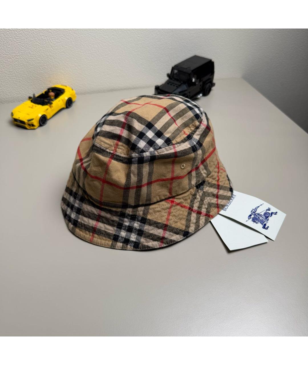 BURBERRY Бежевая хлопковая кепка/бейсболка, фото 2