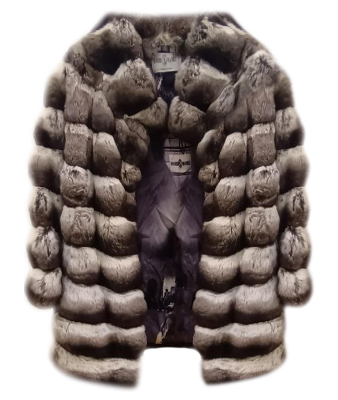 MARCO VANOLI Серая меховая шуба, фото 1