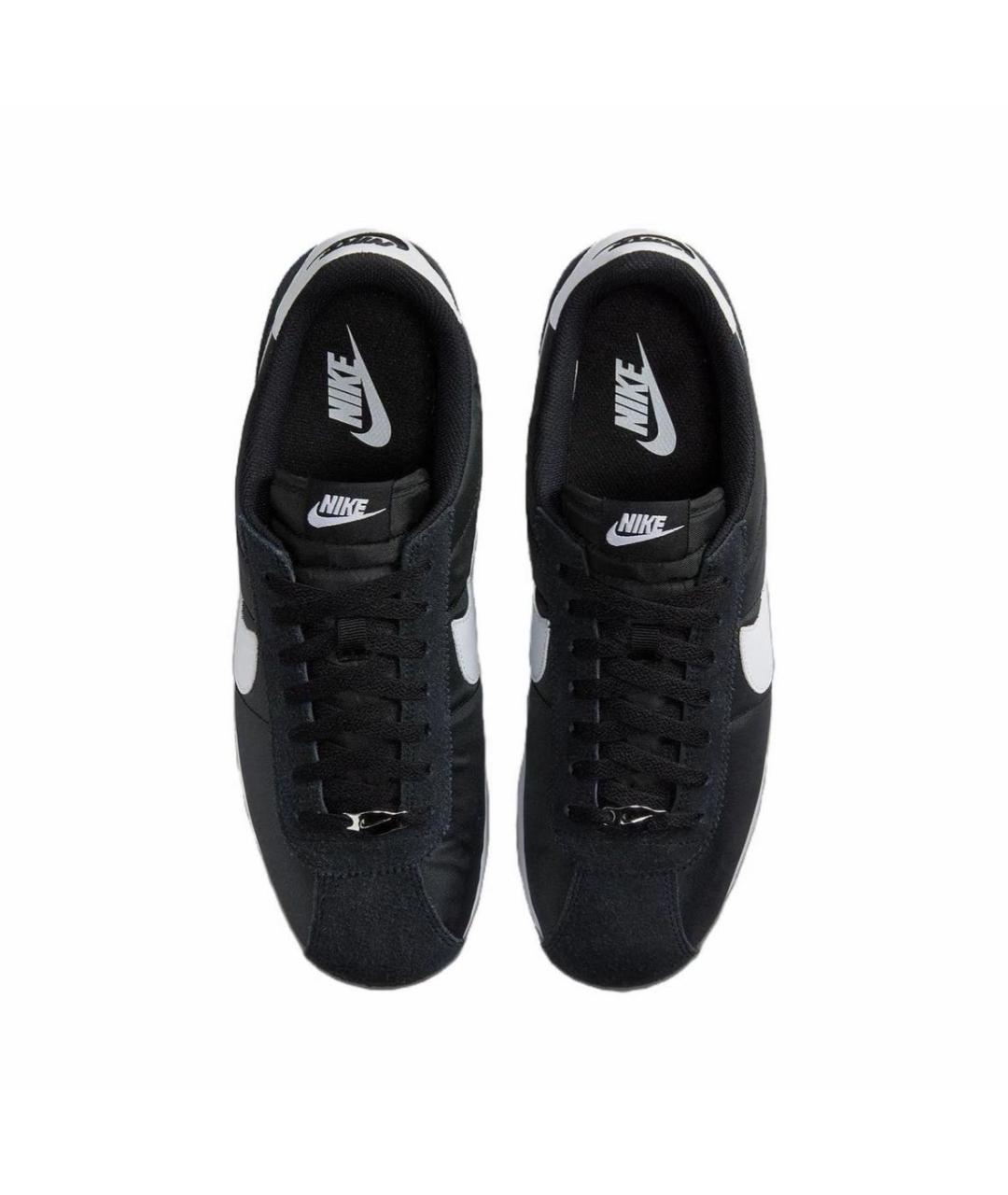 NIKE Черные текстильные низкие кроссовки / кеды, фото 3