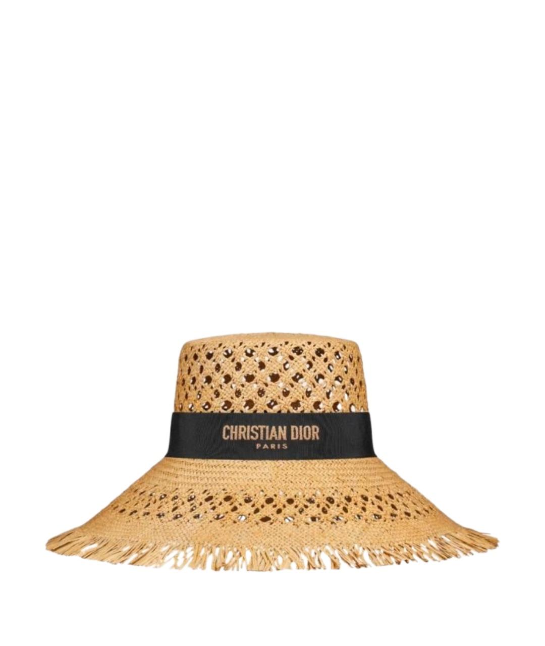 CHRISTIAN DIOR Бежевая шляпа, фото 1