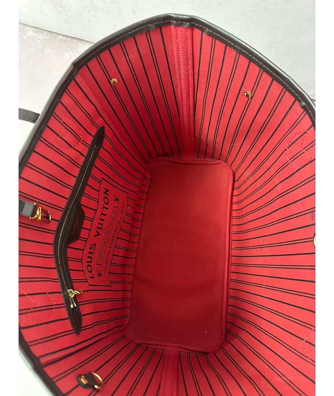 LOUIS VUITTON Коричневая сумка тоут, фото 7