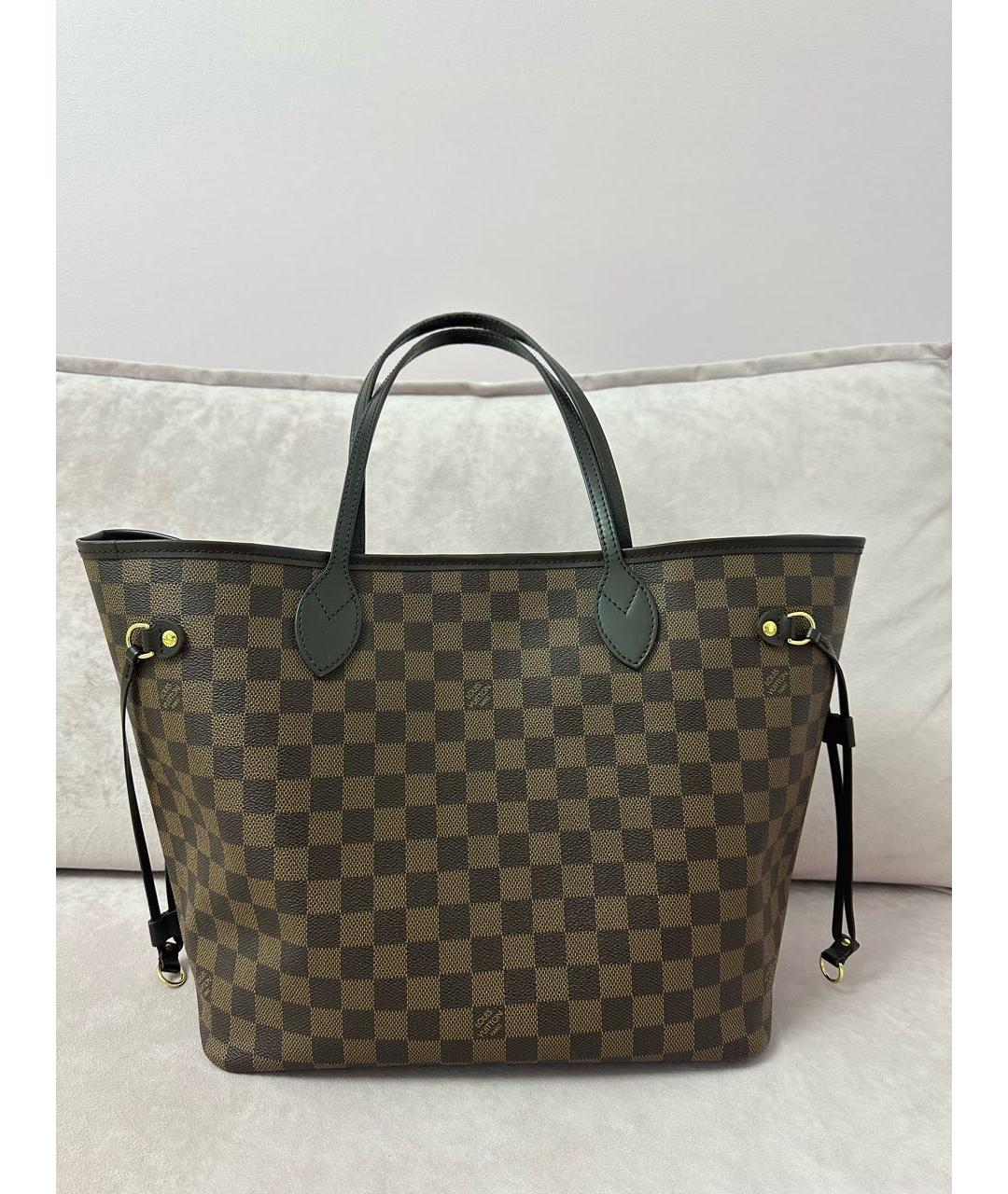 LOUIS VUITTON Коричневая сумка тоут, фото 9