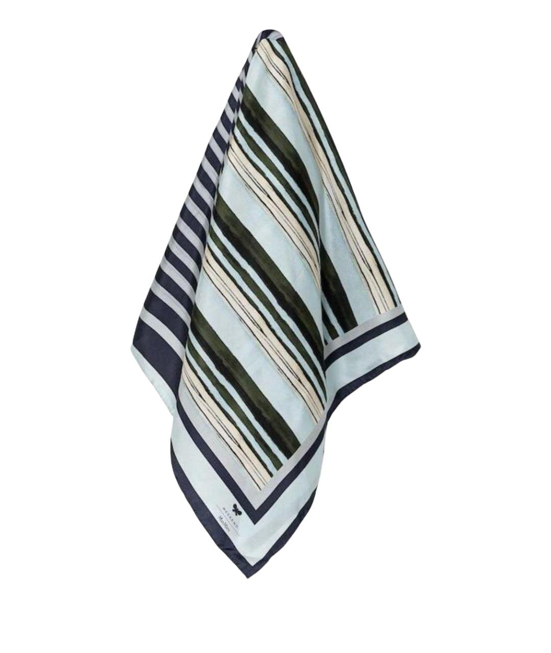 WEEKEND MAX MARA Голубой шелковый платок, фото 1