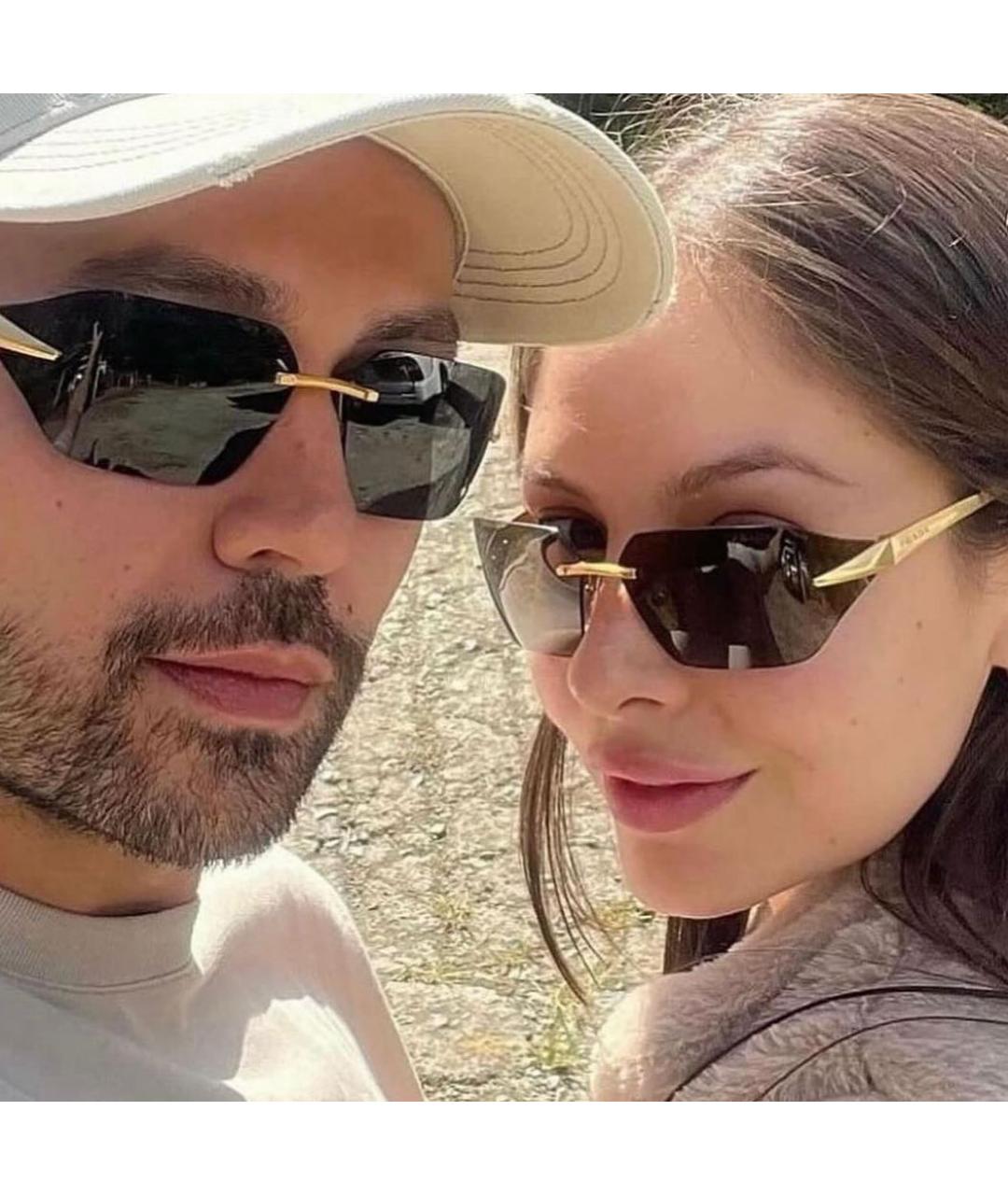 PRADA Черные металлические солнцезащитные очки, фото 7